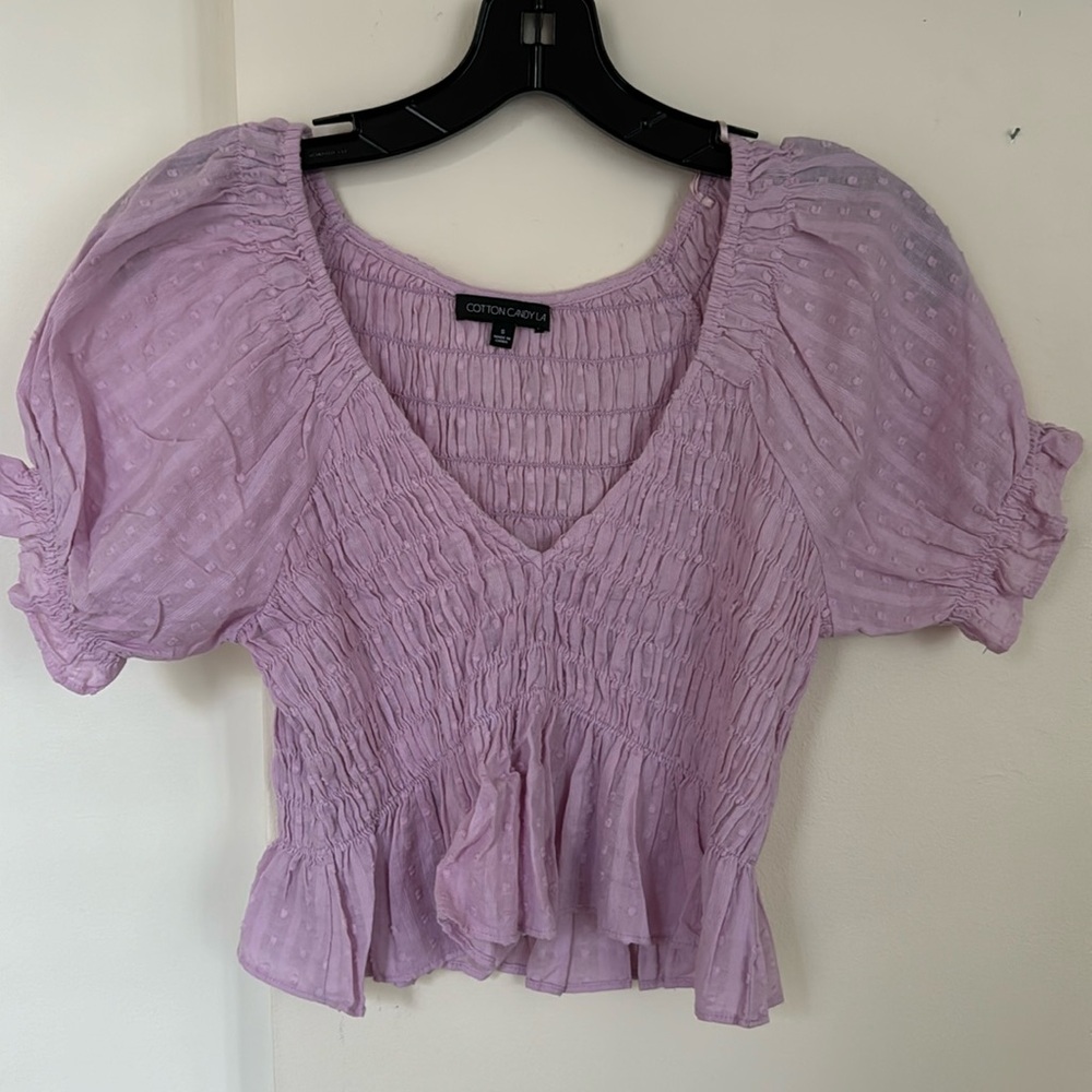 Cotton candy LA top